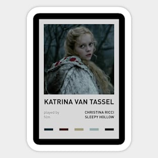 Katrina Van Tassel Aesthetic Alternative Poster Sticker